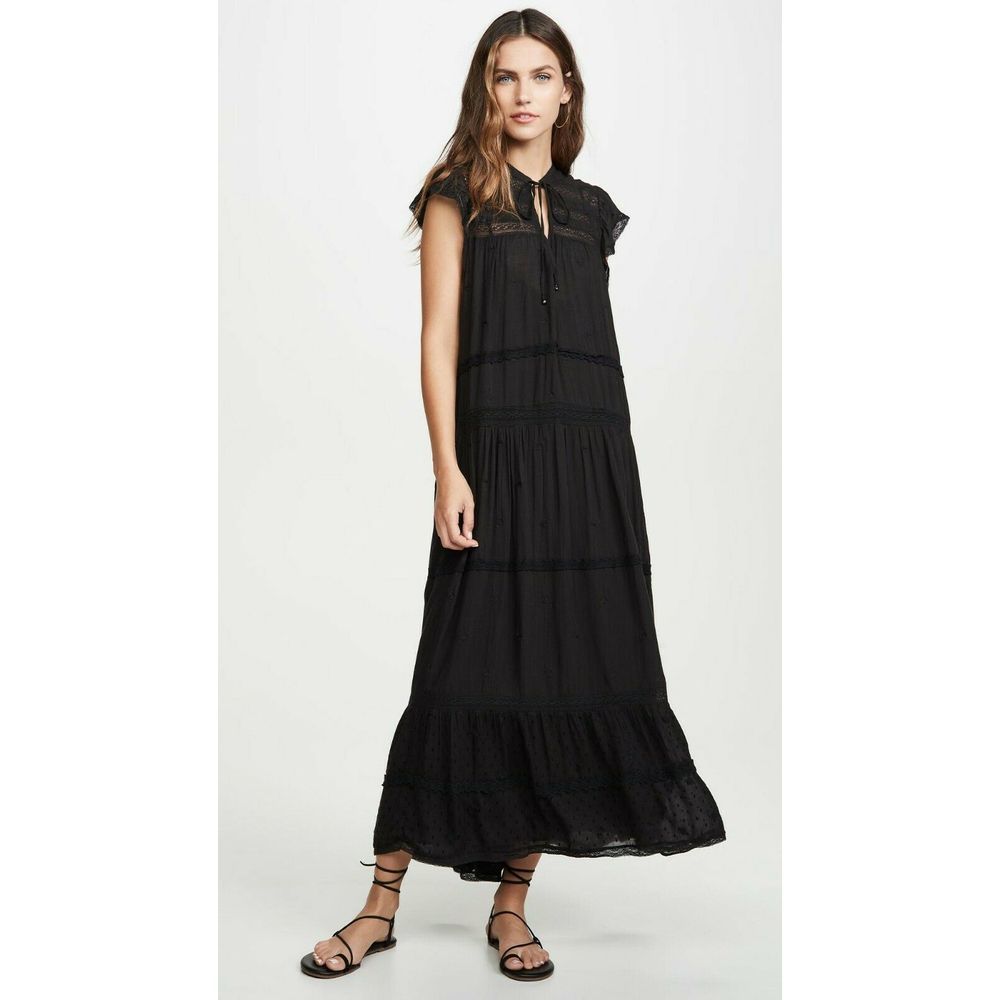 New Free People Midnight Midi Dress $168 BLACK